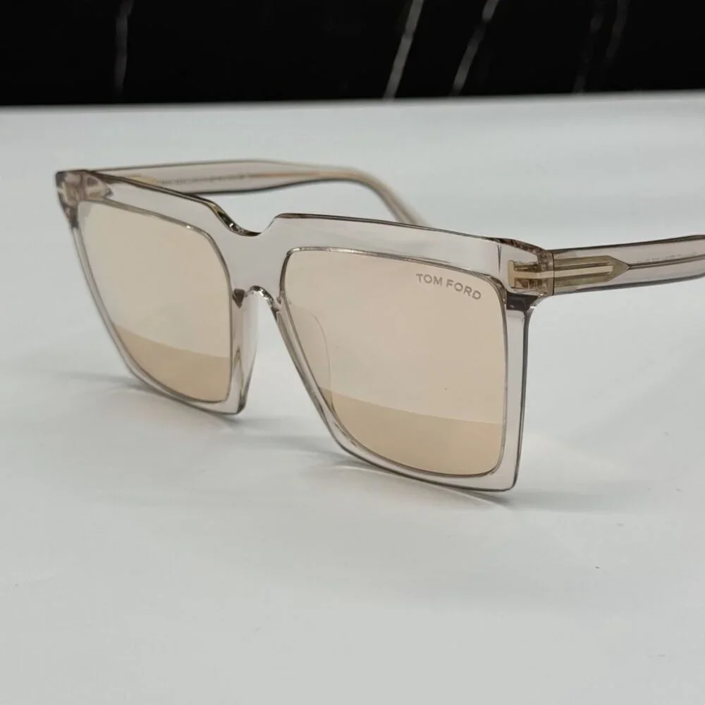 NEW TOM FORD TF764 20Z WOMEN SQUARE SUNGLASSES TOM FORD SABRINA-02 FT0764/S 20Z